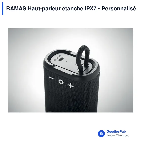 Haut-parleur étanche personnalisable avec logo pour entreprise - Image 7