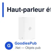 Haut-parleur étanche personnalisable avec logo pour entreprise - Miniature 8