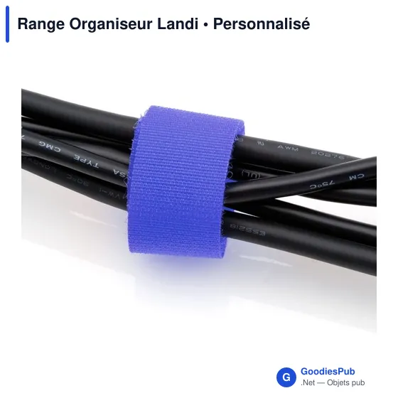 Range Organiseur personnalisable pour câbles - Landiavec logo - Image 3