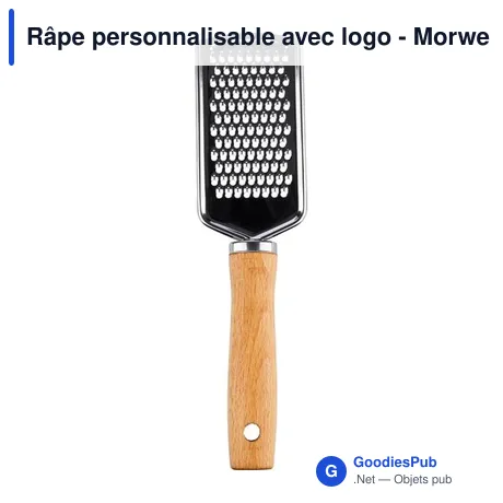 Râpe personnalisable avec logo - Morwenna en bois