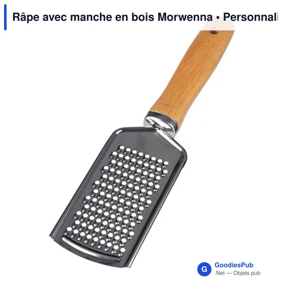 Râpe personnalisable avec logo - Morwenna en bois - Image 2