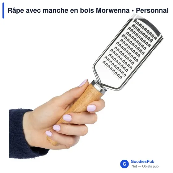 Râpe personnalisable avec logo - Morwenna en bois - Image 3