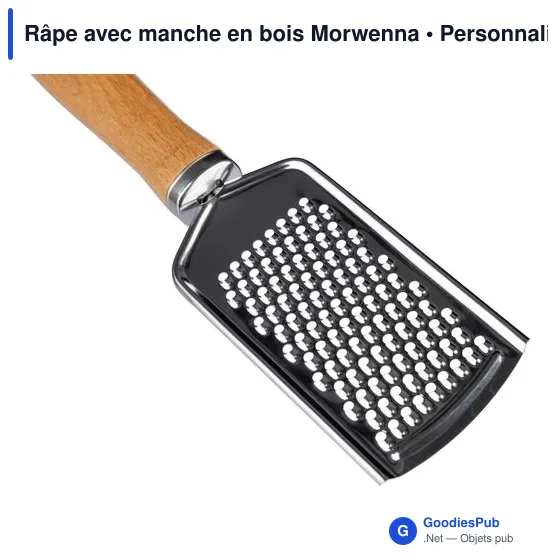 Râpe personnalisable avec logo - Morwenna en bois - Image 6