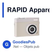 Appareil photo numérique personnalisable avec logo - RAPID - Miniature 1