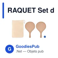 RAQUET Set de tennis plage - Miniature 1