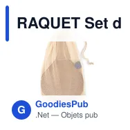 RAQUET Set de tennis plage - Miniature 2