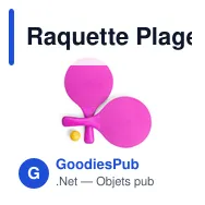 Raquette Plage Faluk - Miniature 1