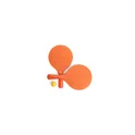 Variante orange - Raquette Plage Faluk