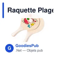 Raquette Plage Sublimation Zaxia - Miniature 2