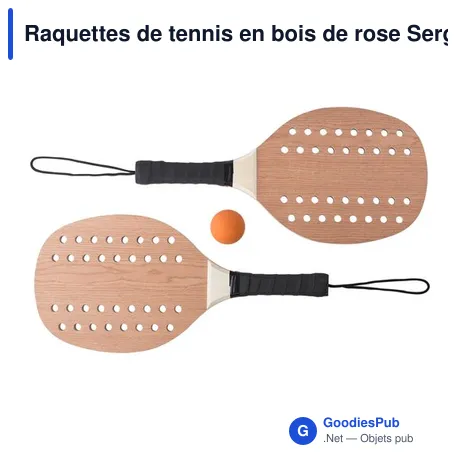Raquettes de tennis en bois de rose Sergio
