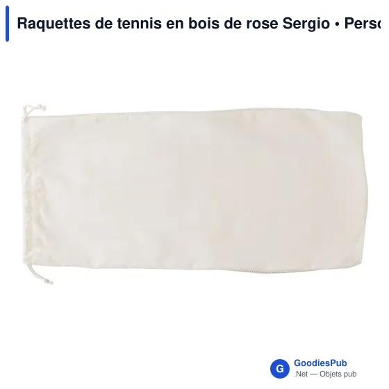 Raquettes de tennis en bois de rose Sergio - Image 5