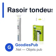 Rasoir tondeuse personnalisable Philips OneBlade Intimate avec logo - OneBlade - Miniature 1