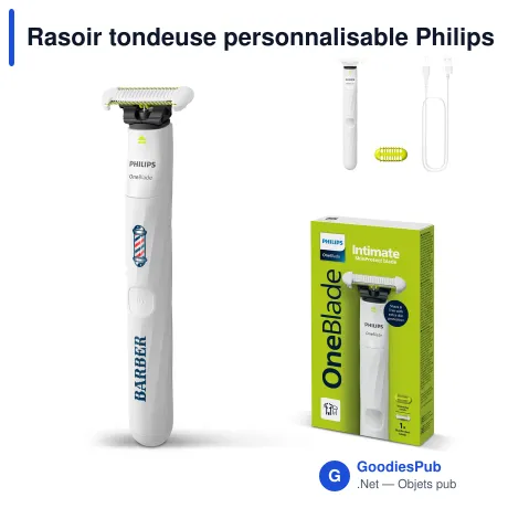 Rasoir tondeuse personnalisable Philips OneBlade Intimate avec logo - OneBlade