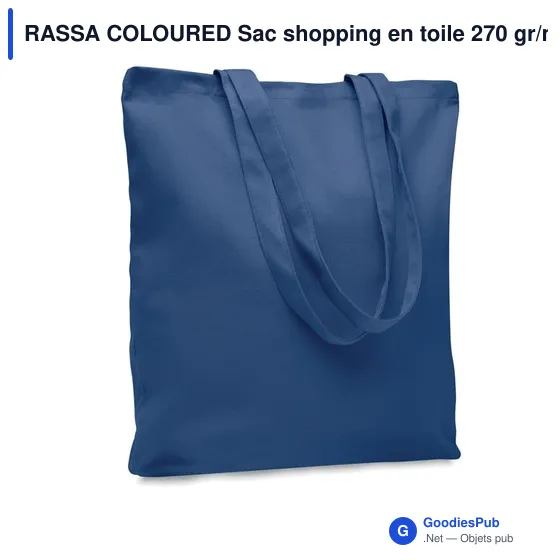 RASSA COLOURED Sac shopping en toile 270 gr/m² - Image 1
