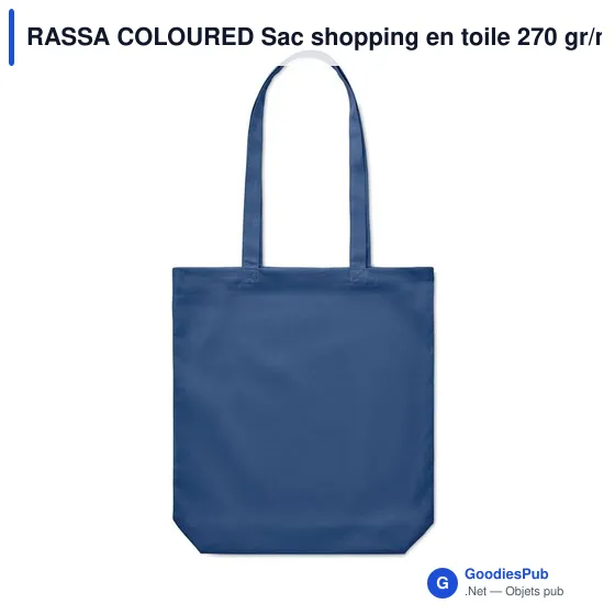 RASSA COLOURED Sac shopping en toile 270 gr/m² - Image 2
