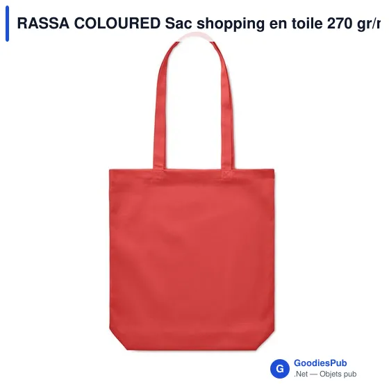 RASSA COLOURED Sac shopping en toile 270 gr/m² - Image 11