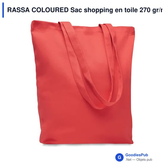 RASSA COLOURED Sac shopping en toile 270 gr/m² - Image 12