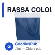RASSA COLOURED Sac shopping en toile 270 gr/m² - Miniature 3