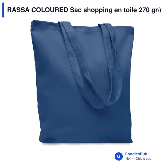 RASSA COLOURED Sac shopping en toile 270 gr/m² - Image 3
