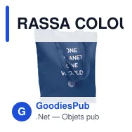 RASSA COLOURED Sac shopping en toile 270 gr/m² - Miniature 4