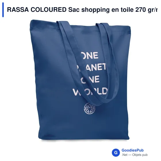 RASSA COLOURED Sac shopping en toile 270 gr/m² - Image 4