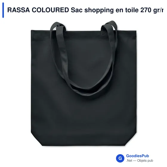 RASSA COLOURED Sac shopping en toile 270 gr/m² - Image 6