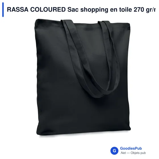 RASSA COLOURED Sac shopping en toile 270 gr/m² - Image 8