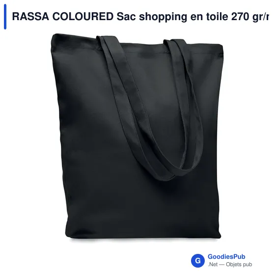 RASSA COLOURED Sac shopping en toile 270 gr/m² - Image 9