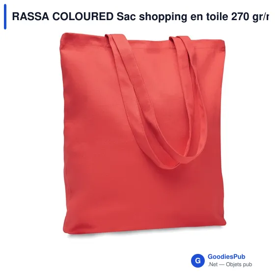 RASSA COLOURED Sac shopping en toile 270 gr/m² - Image 10