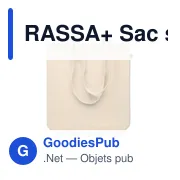 RASSA+ Sac shopping en toile 270 gr/m² - Miniature 2