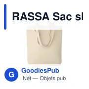 RASSA Sac shopping en toile - Miniature 2