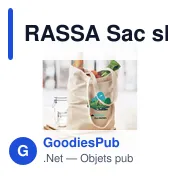 RASSA Sac shopping en toile - Miniature 4