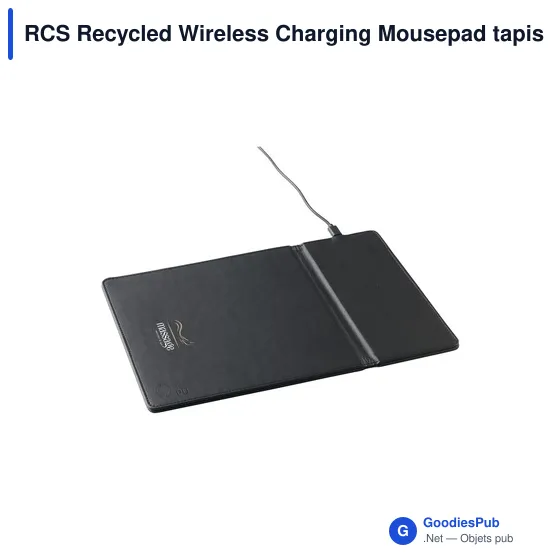Tapis de souris personnalisable avec chargeur sans fil RCSavec logo - Image 6
