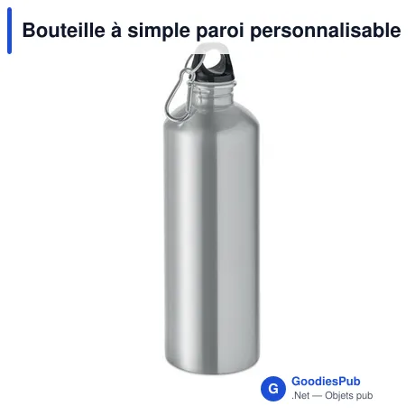 Bouteille à simple paroi personnalisable 1L avec logo - RE-ONE MOSS