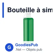 Bouteille à simple paroi personnalisable 1L avec logo - RE-ONE MOSS - Miniature 11