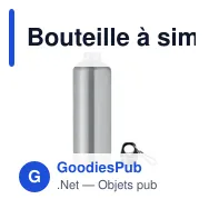 Bouteille à simple paroi personnalisable 1L avec logo - RE-ONE MOSS - Miniature 3