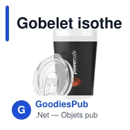 Gobelet isotherme personnalisable Re-Steel RCS avec logo - Miniature 1