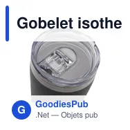 Gobelet isotherme personnalisable Re-Steel RCS avec logo - Miniature 2