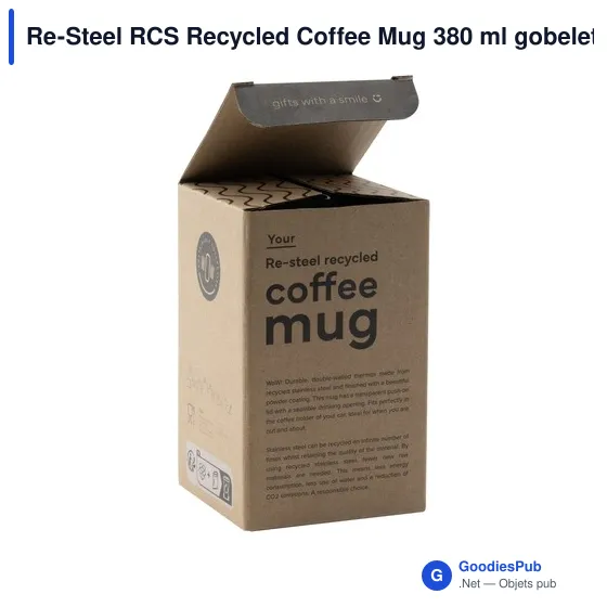 Gobelet isotherme personnalisable Re-Steel RCS avec logo - Image 11