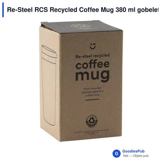 Gobelet isotherme personnalisable Re-Steel RCS avec logo - Image 3