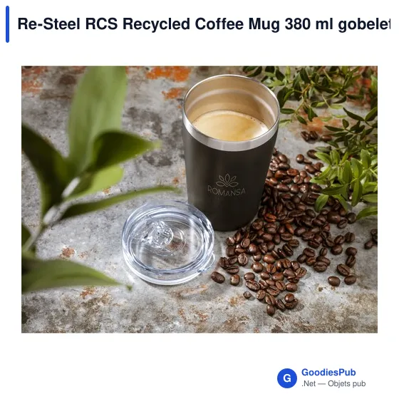 Gobelet isotherme personnalisable Re-Steel RCS avec logo - Image 5
