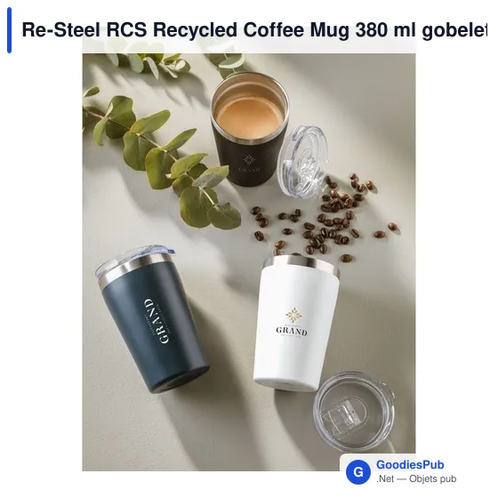 Gobelet isotherme personnalisable Re-Steel RCS avec logo - Image 6