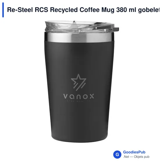 Gobelet isotherme personnalisable Re-Steel RCS avec logo - Image 7