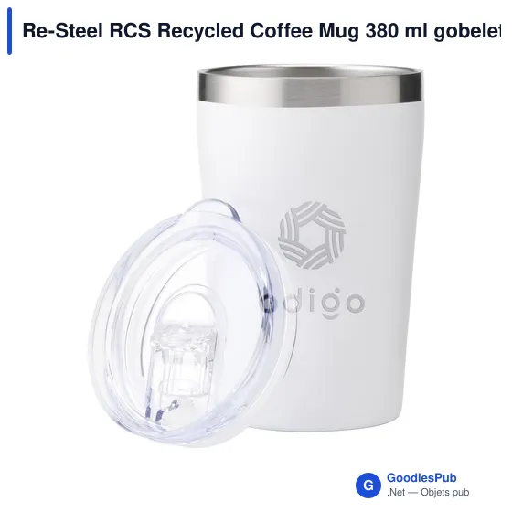 Gobelet isotherme personnalisable Re-Steel RCS avec logo - Image 8