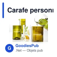 Carafe personnalisable Rebottled® 600 ml avec logo - Miniature 1