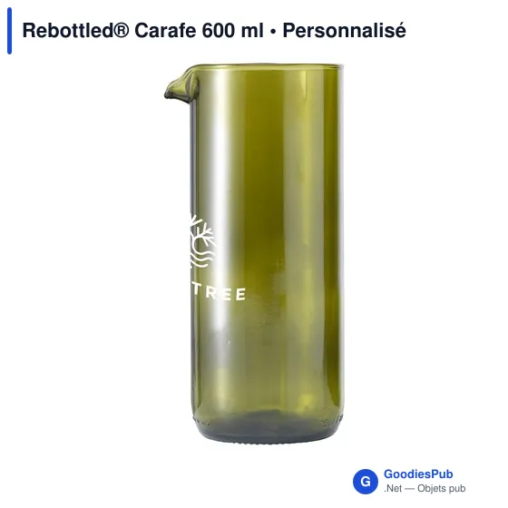 Carafe personnalisable Rebottled® 600 ml avec logo - Image 8