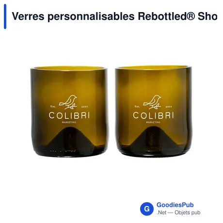 Verres personnalisables Rebottled® Short Tumbler 2-pack avec logo