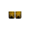 Variante olive - Verres personnalisables Rebottled® Short Tumbler 2-pack avec logo