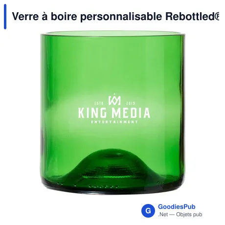 Verre à boire personnalisable Rebottled® Short Tumbler 250 mlavec logo