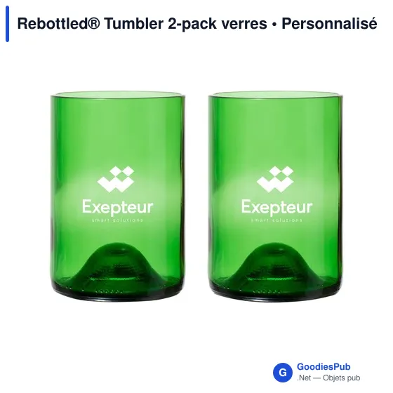 Verres personnalisables Rebottled® Tumbler 2-pack avec logo - Image 11